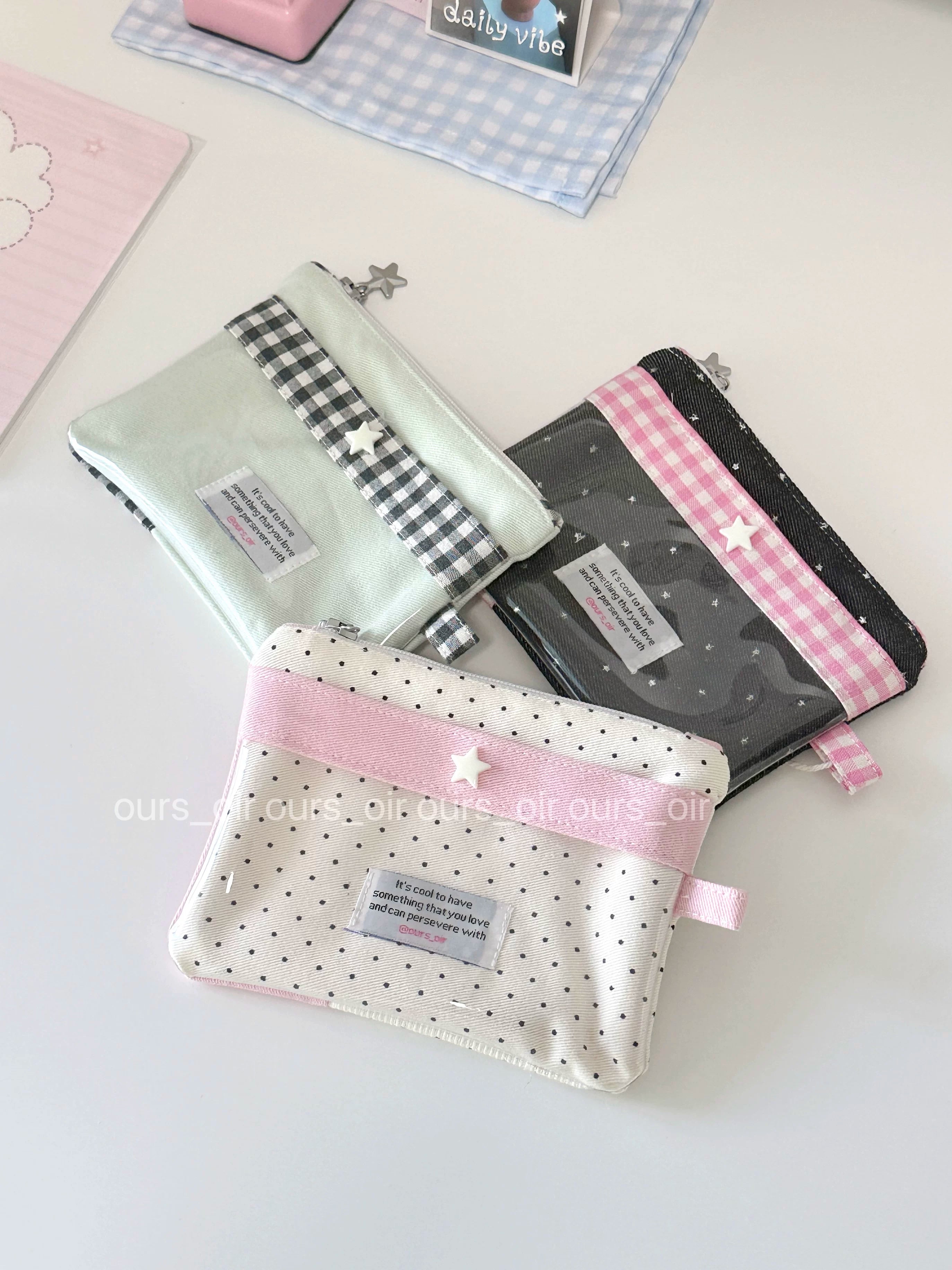 [cn | pre-order] ours_oir pattern pvc pouch