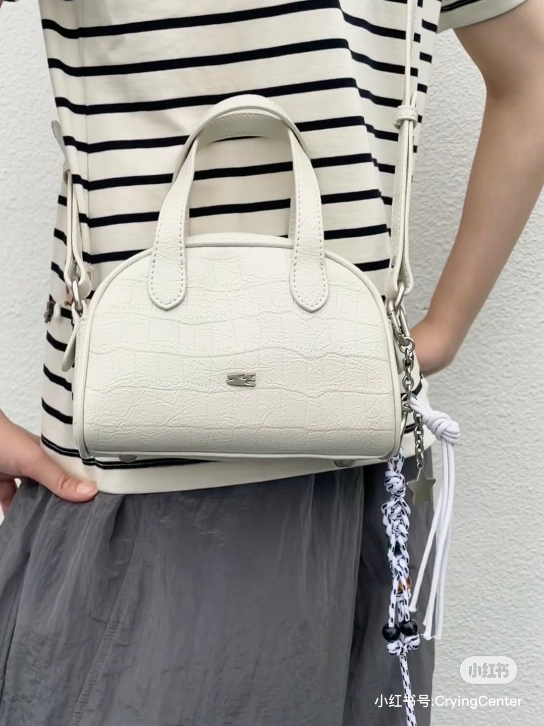 [cn | pre-order] crying center leather boston mini bag