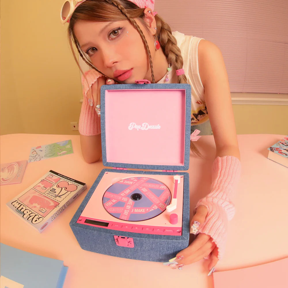 [cn | pre-order] tinyl pop dazzle aesthetic cd player