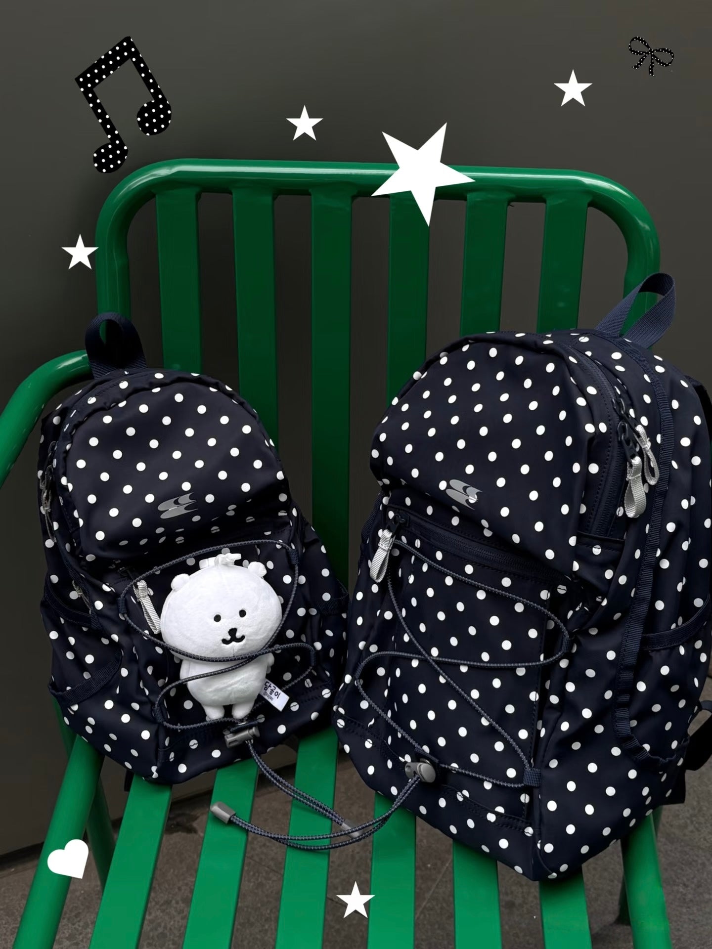 [cn | pre-order] crying center polka mini backpack