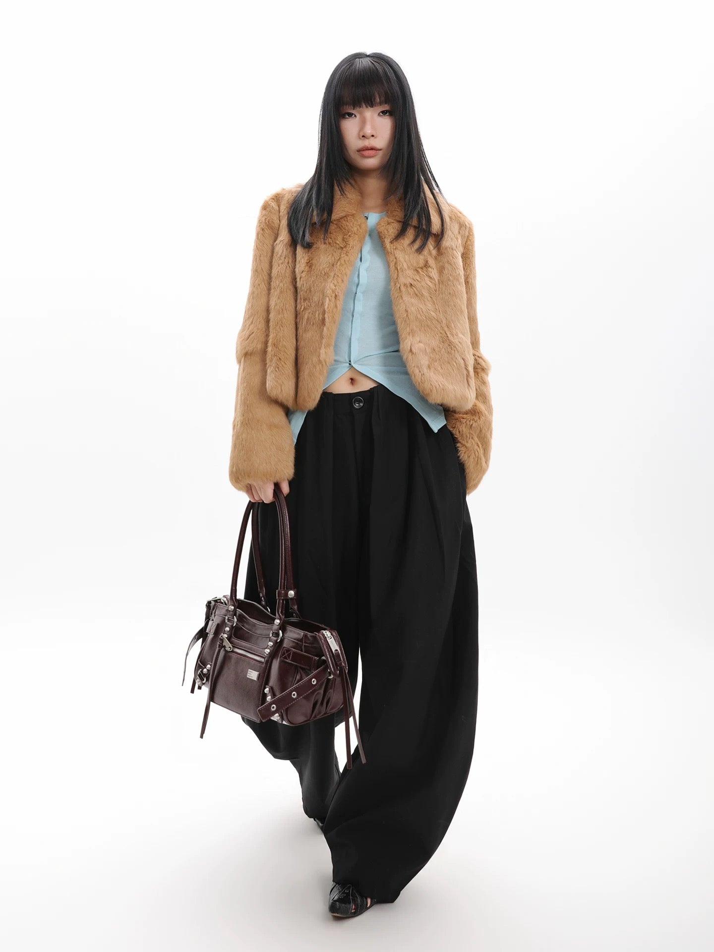 [cn | pre-order] jandress horricks rivet underarm motorcycle shoulder bag