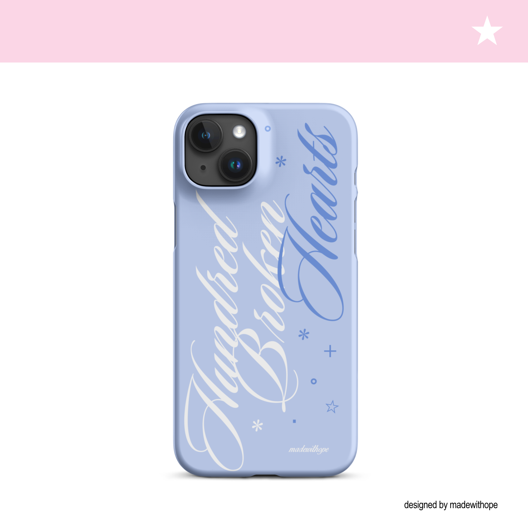 <madewithope | enhypen romance untold> hundred broken hearts hard shell phone case