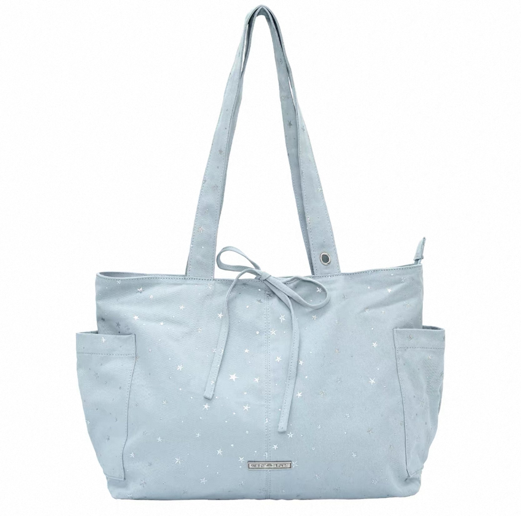 [cn | pre-order] girl's heart polka star canvas tote bag