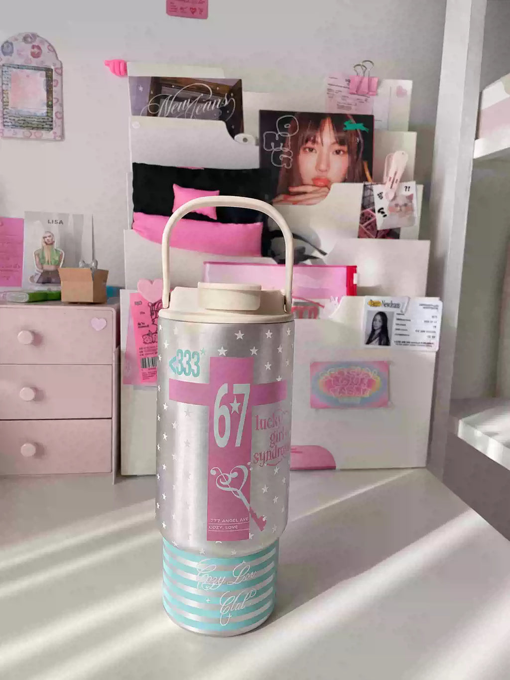 [cn | pre-order] jojo house y2k 1000 ml water jug