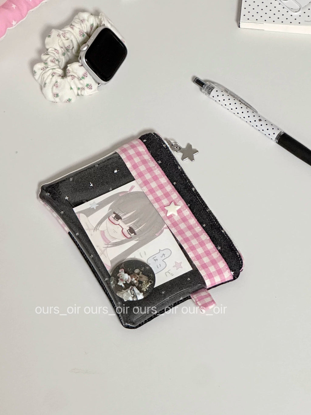 [cn | pre-order] ours_oir pattern pvc pouch