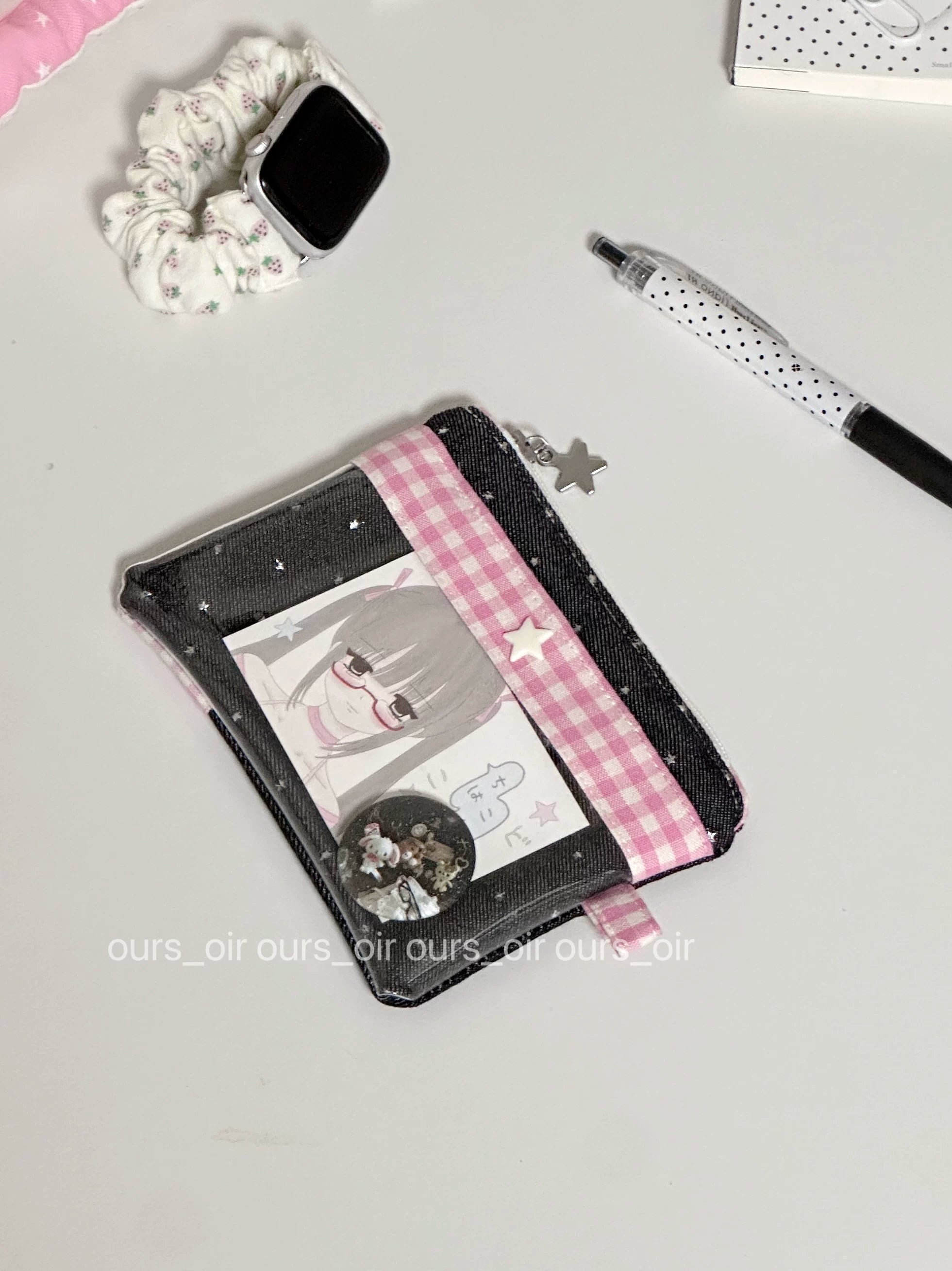[cn | pre-order] ours_oir pattern pvc pouch