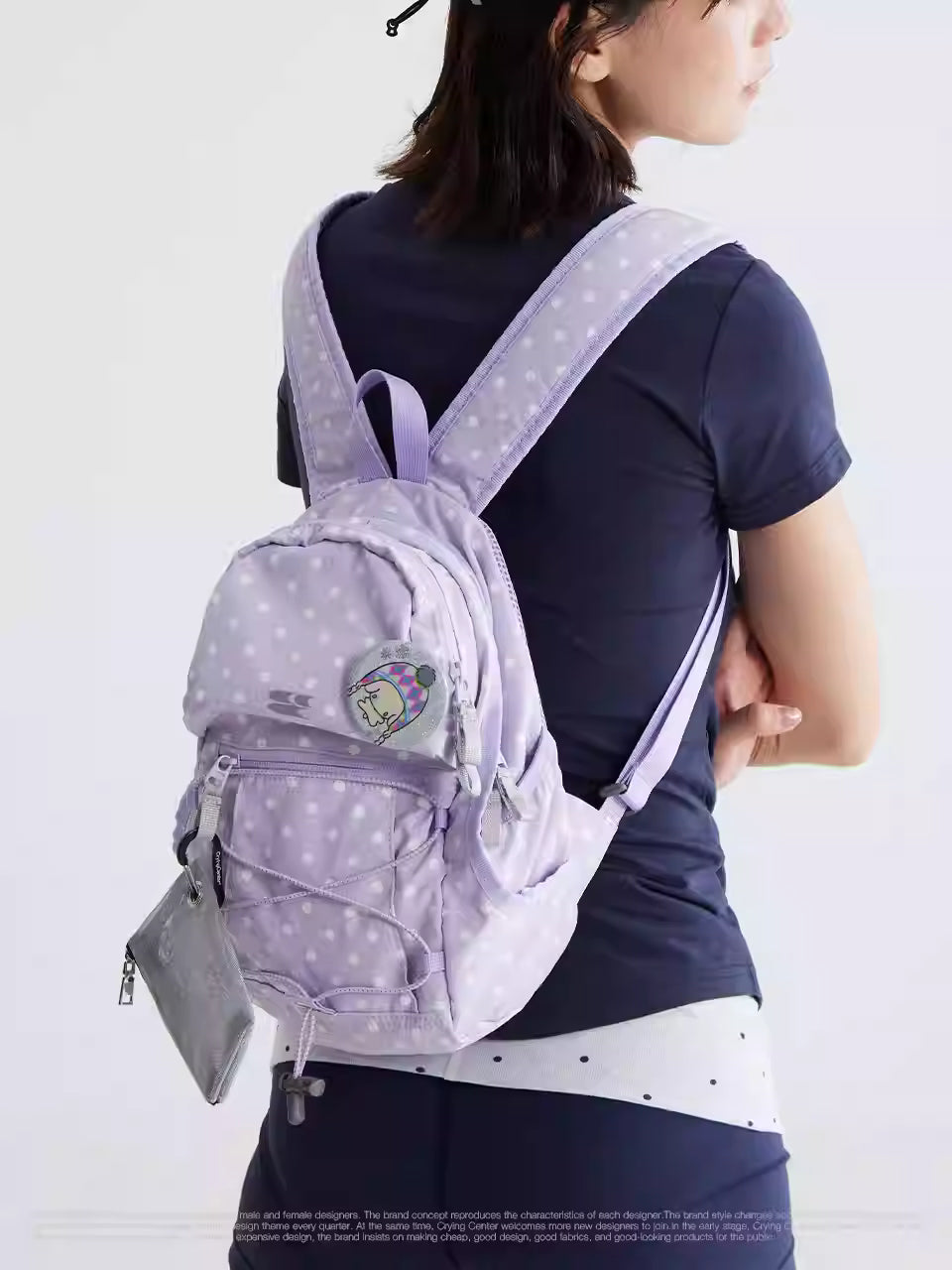[cn | pre-order] crying center polka mini backpack