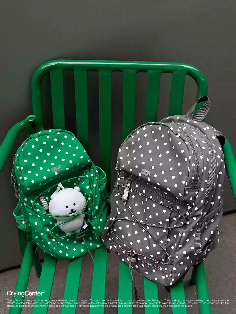 [cn | pre-order] crying center polka mini backpack