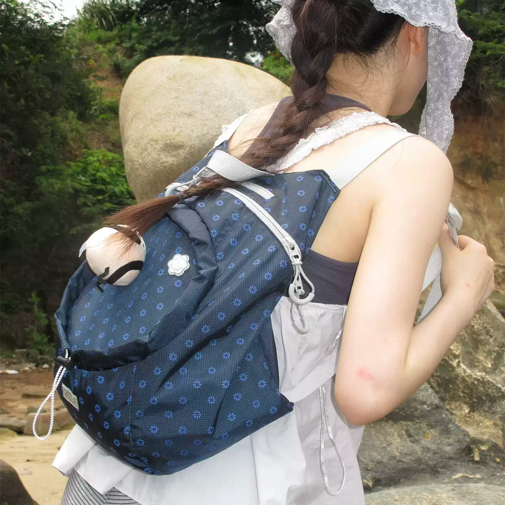 [cn | pre-order] 3egiz patchwork polkadot foldable backpack