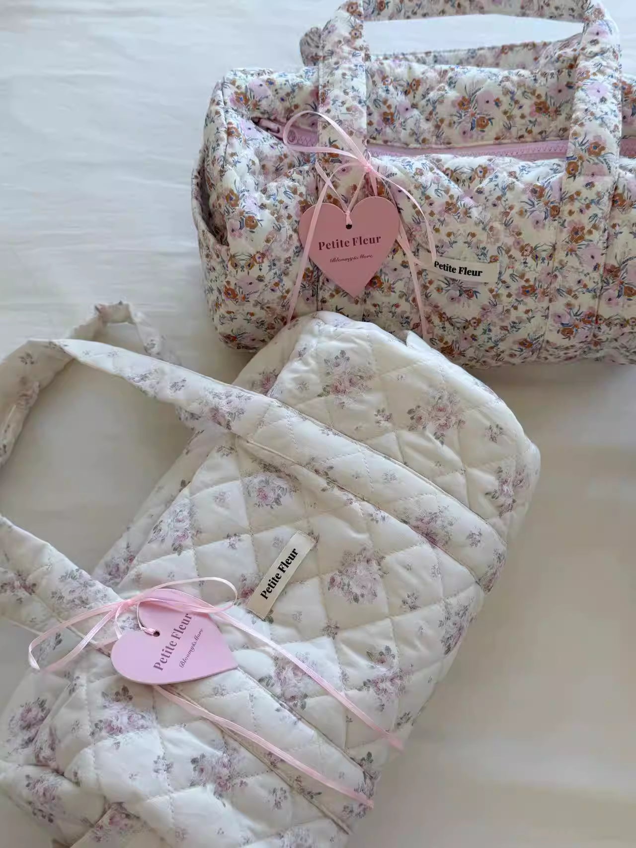 [cn | pre-order] petite fleur floral puff tote shoulder bag