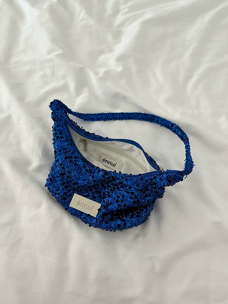 [cn | pre-order] ennui sequin hobo shoulder bag