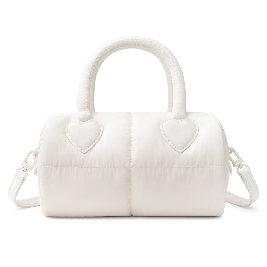 [cn | pre-order] comfyable puffy pillow heart crossbody top-handle bag