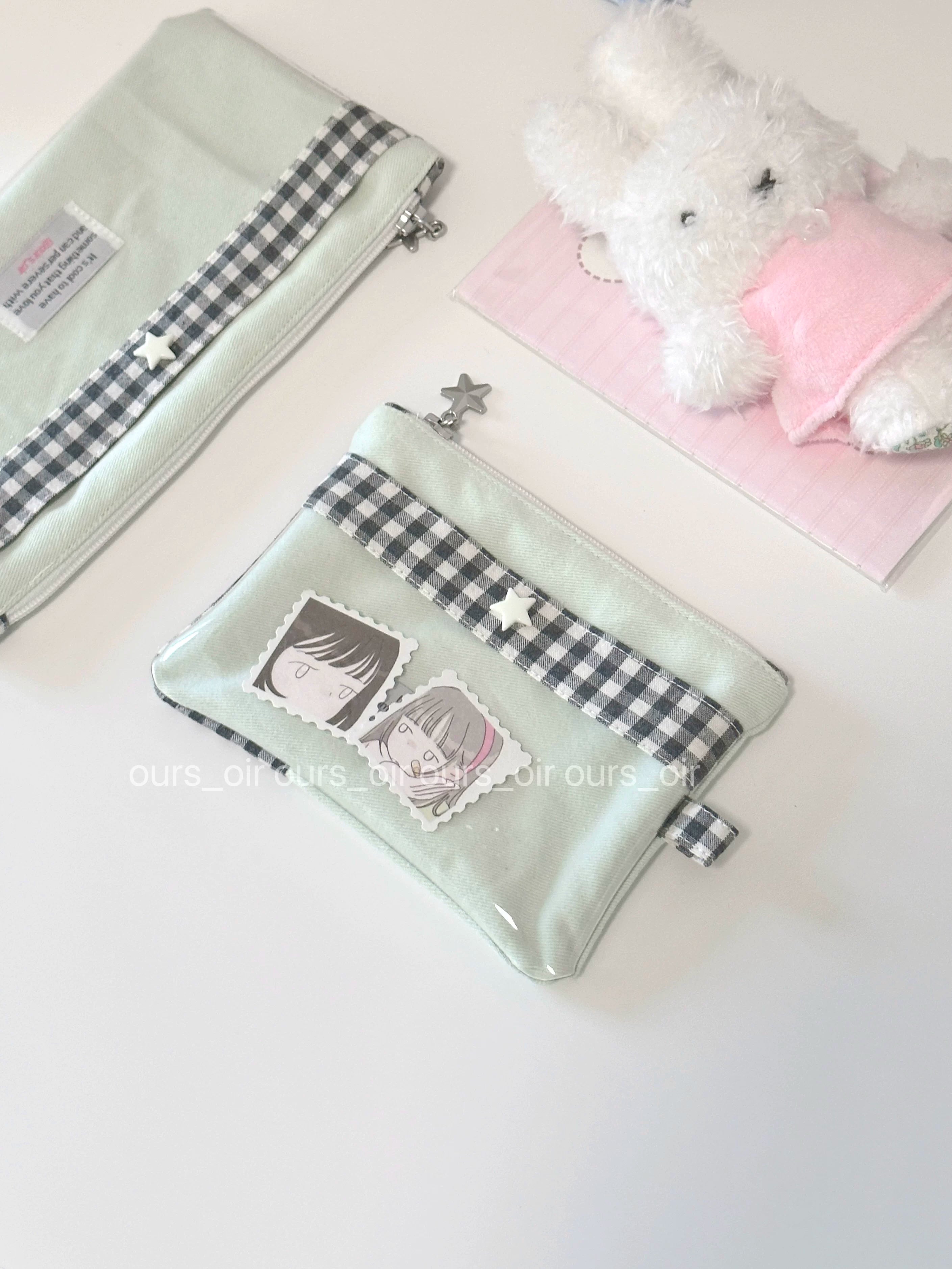 [cn | pre-order] ours_oir pattern pvc pouch