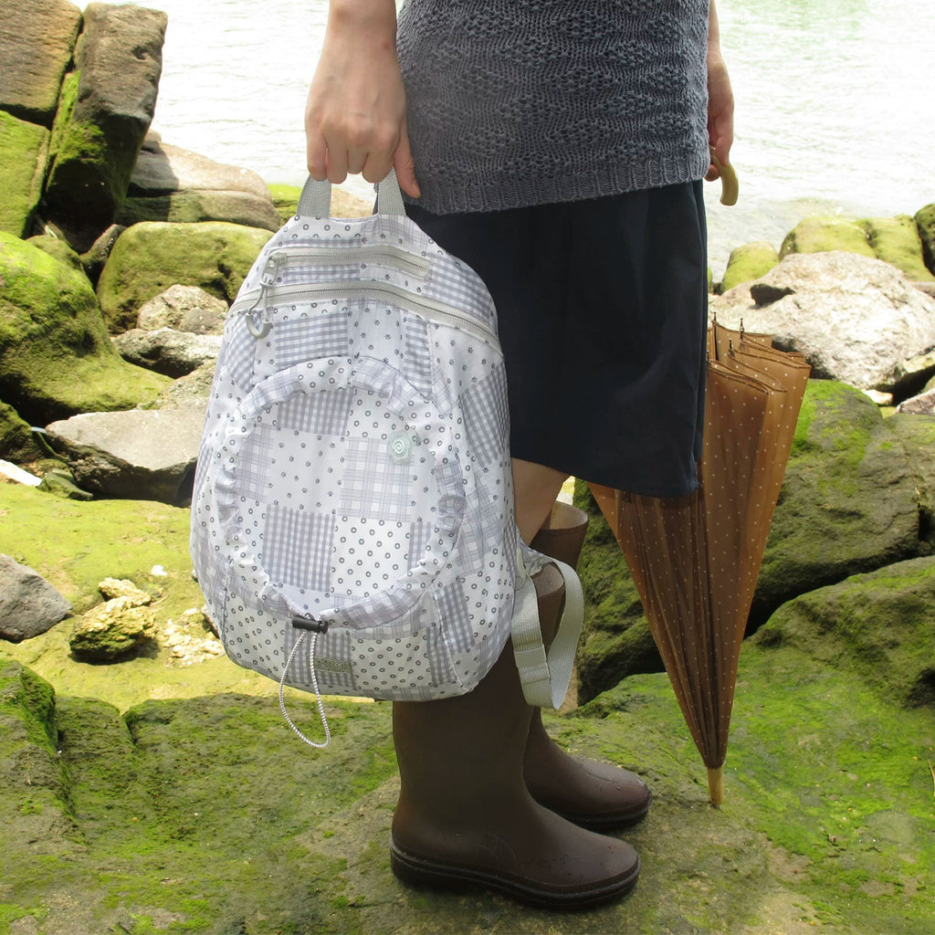 [cn | pre-order] 3egiz patchwork polkadot foldable backpack