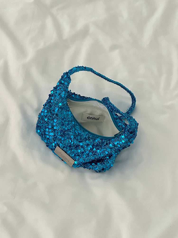 [cn | pre-order] ennui sequin hobo shoulder bag