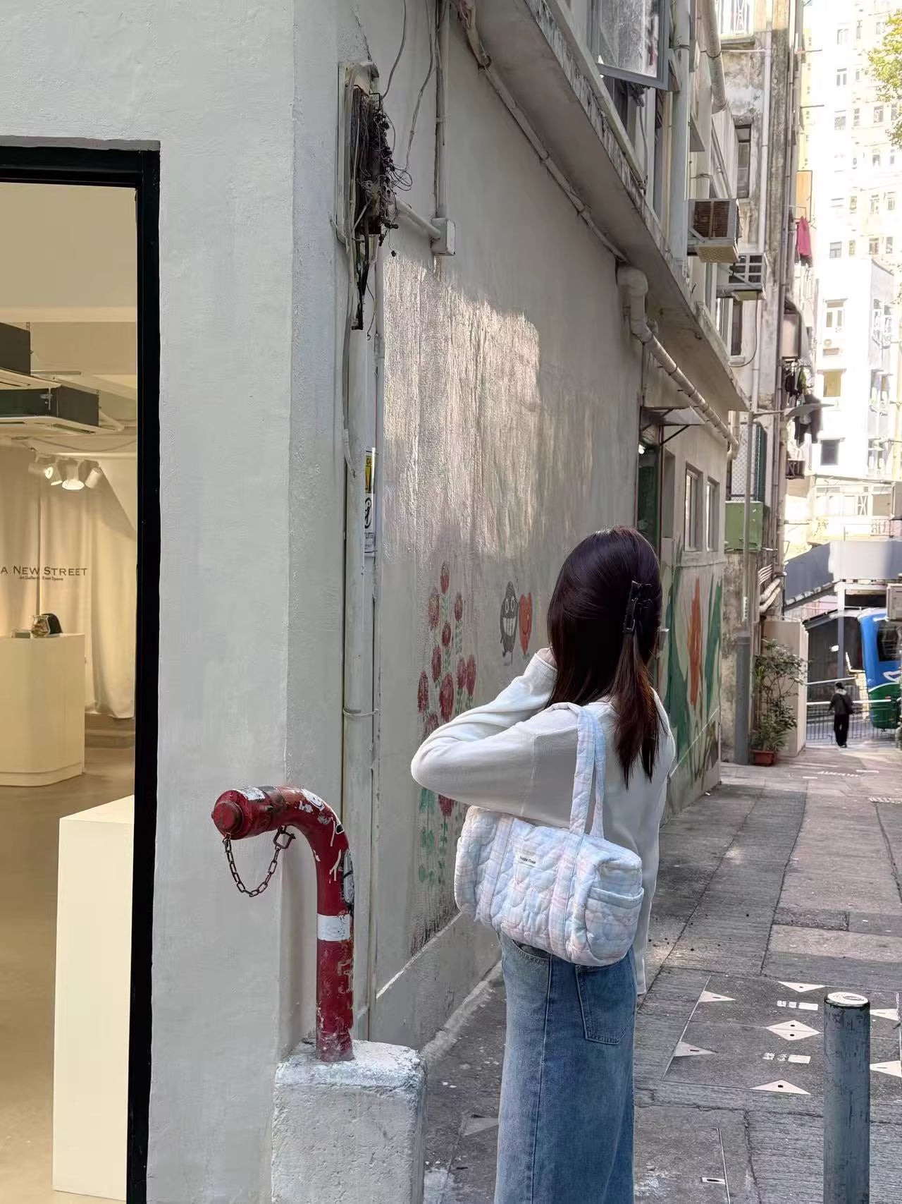 [cn | pre-order] petite fleur floral puff tote shoulder bag