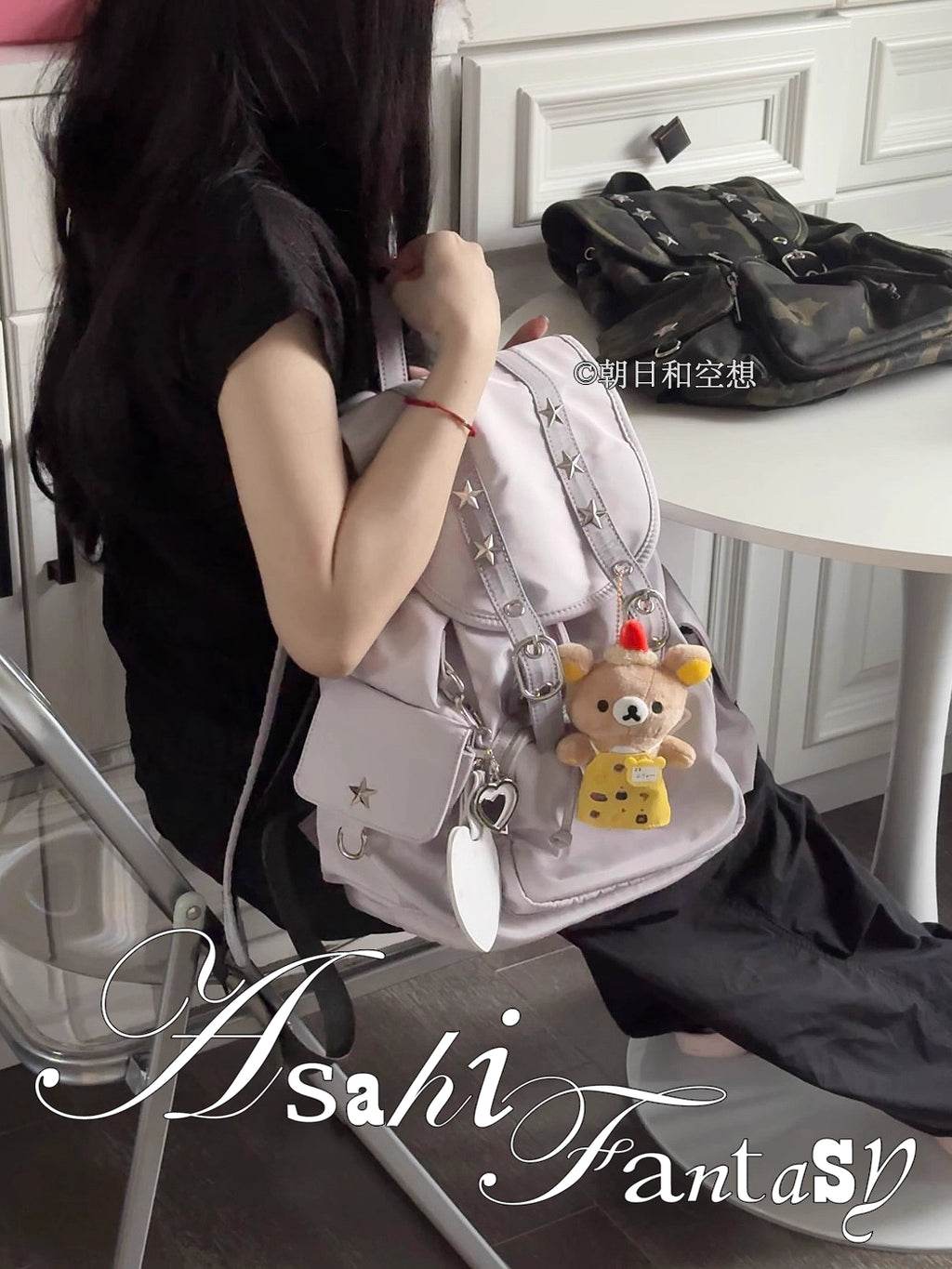 [cn | pre-order] asahi fantasy nylon canvas flap backpack