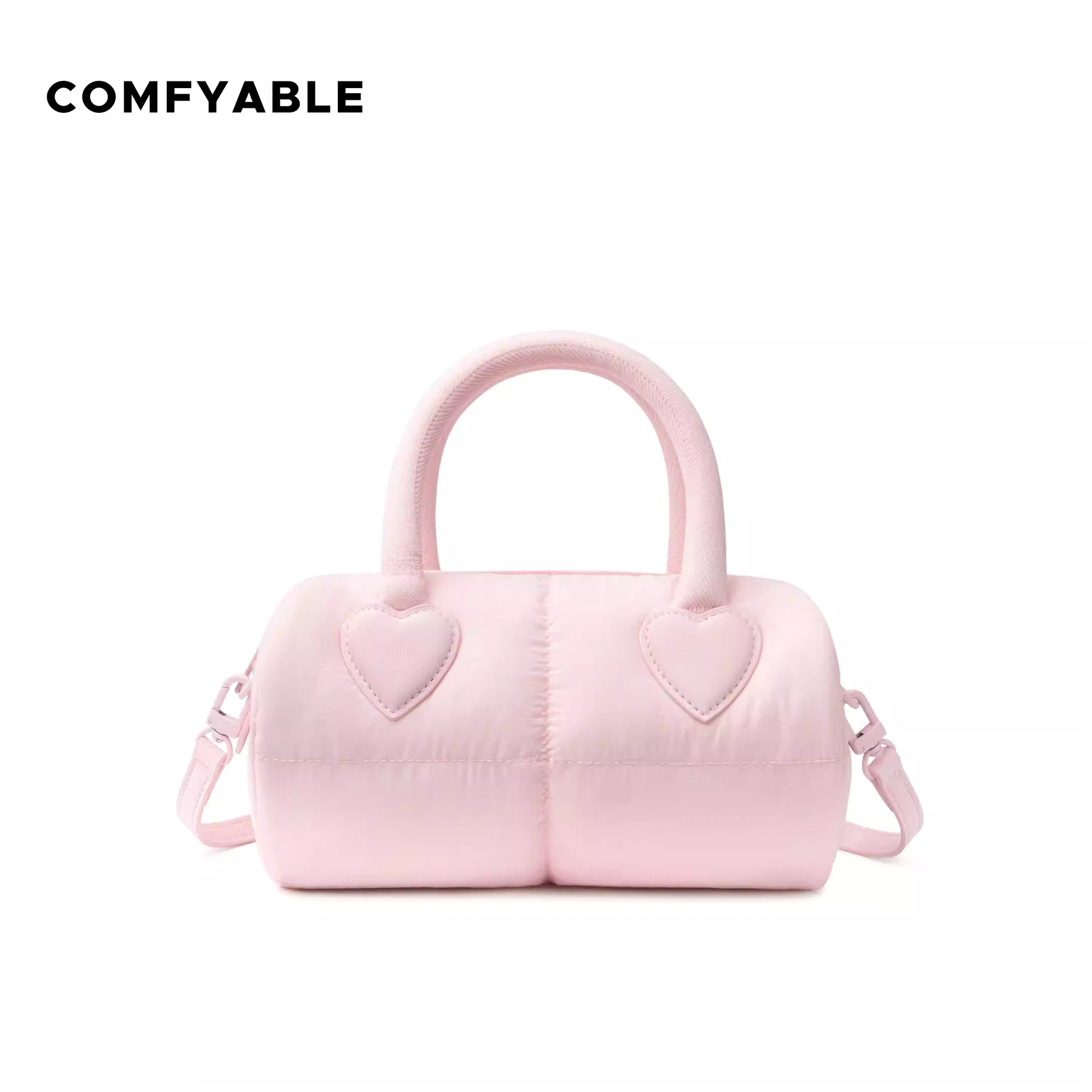 [cn | pre-order] comfyable puffy pillow heart crossbody top-handle bag