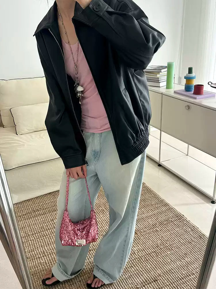 [cn | pre-order] ennui sequin hobo shoulder bag