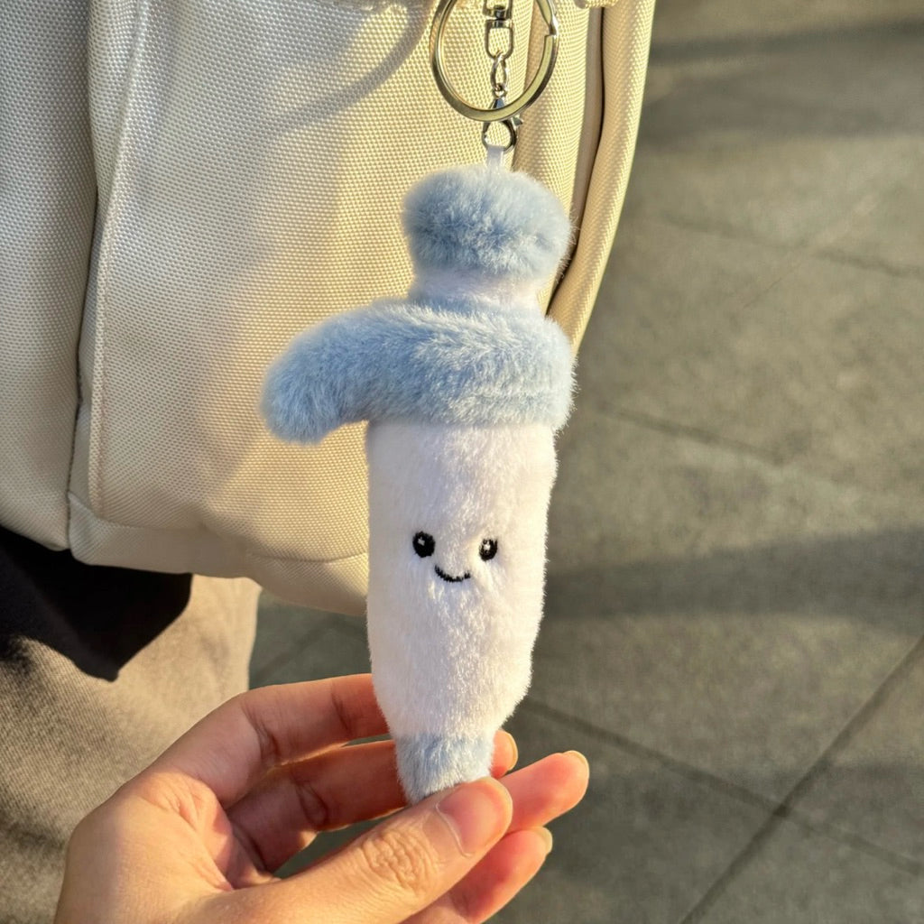 jellycat-inspired micropipette/pipette plush keyring