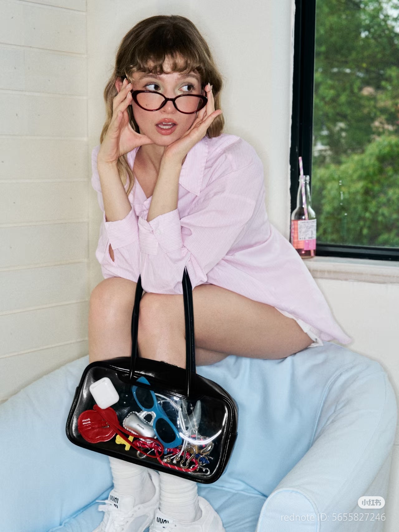 [cn | pre-order] muva clear pocket bowling shoulder bag