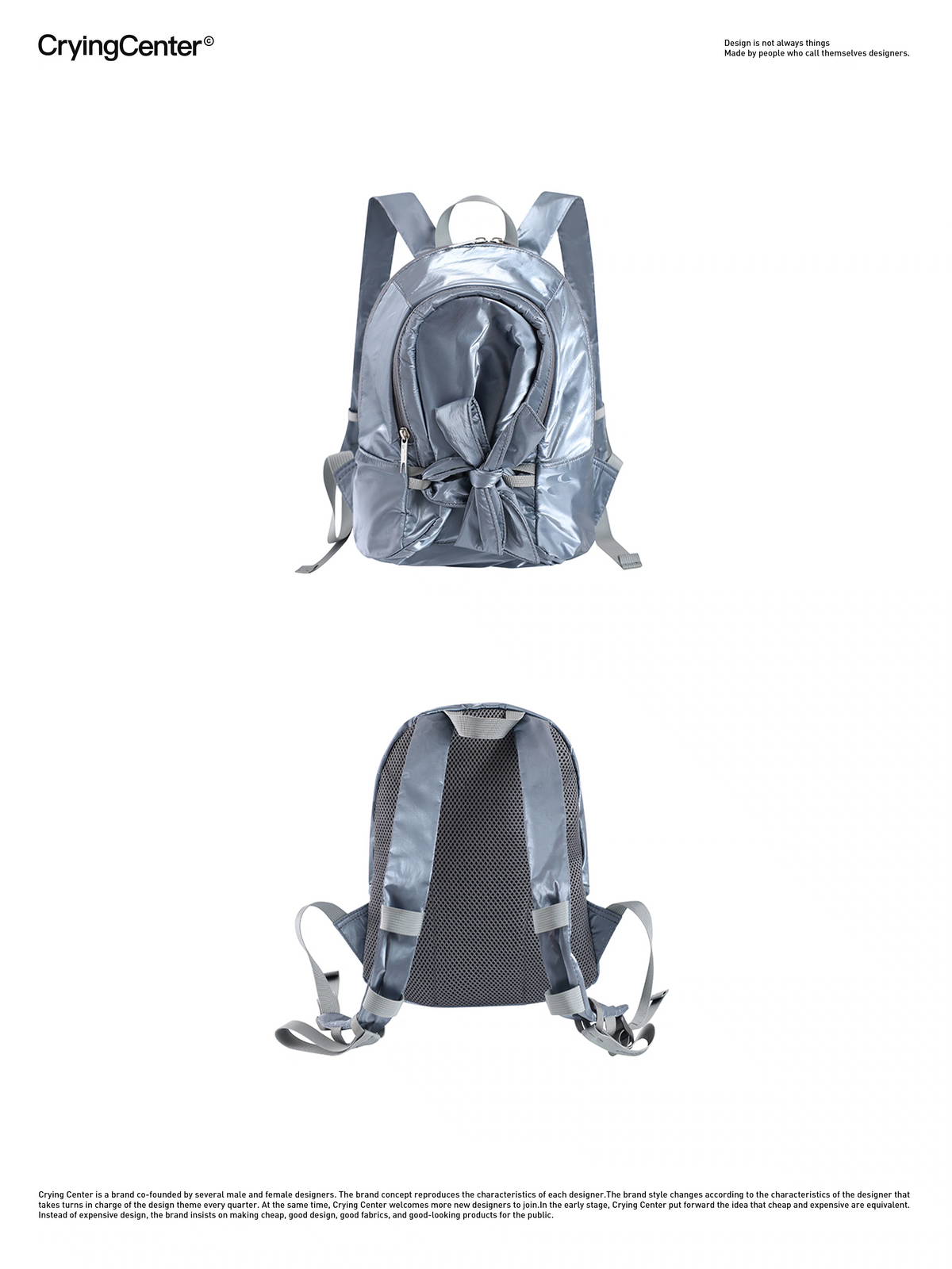 [cn | pre-order] crying center dumpling bow backpack