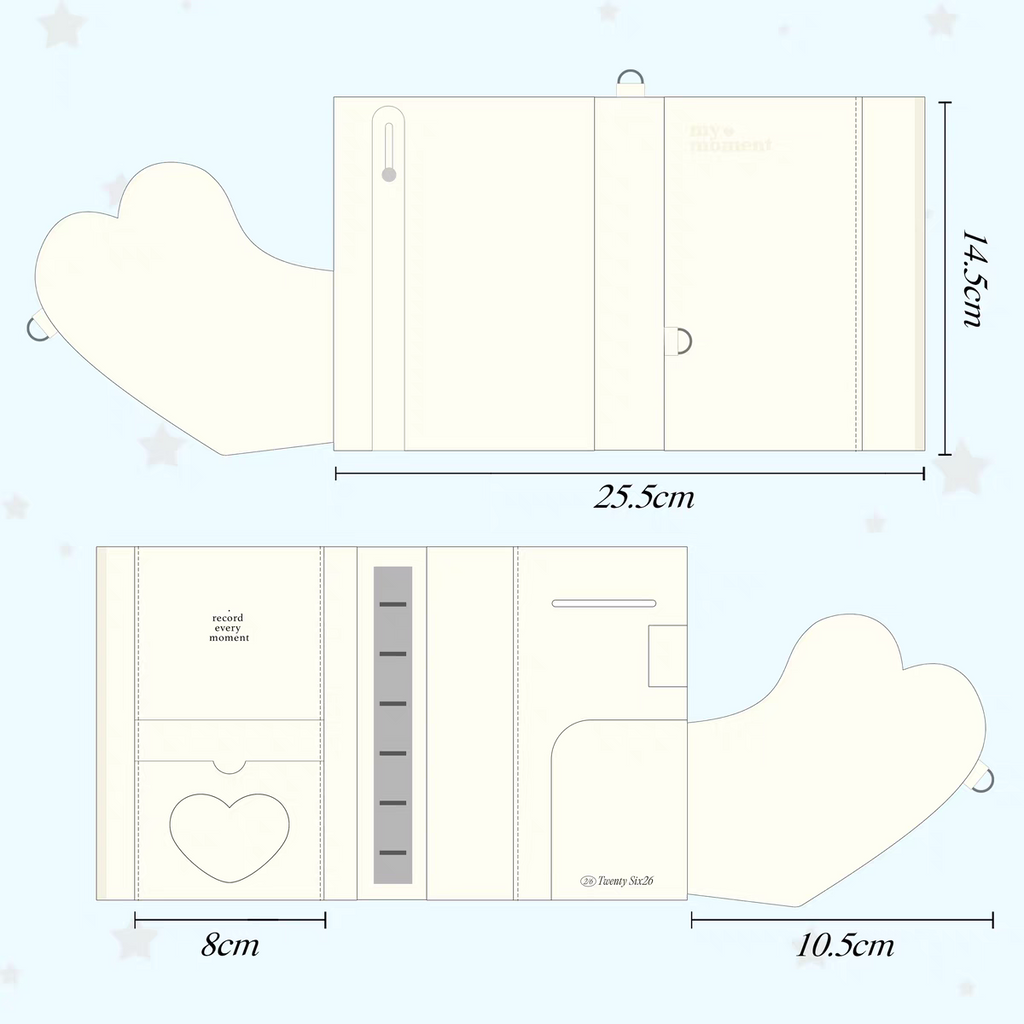 [cn | pre-order] my moment heart a7 binder wallet