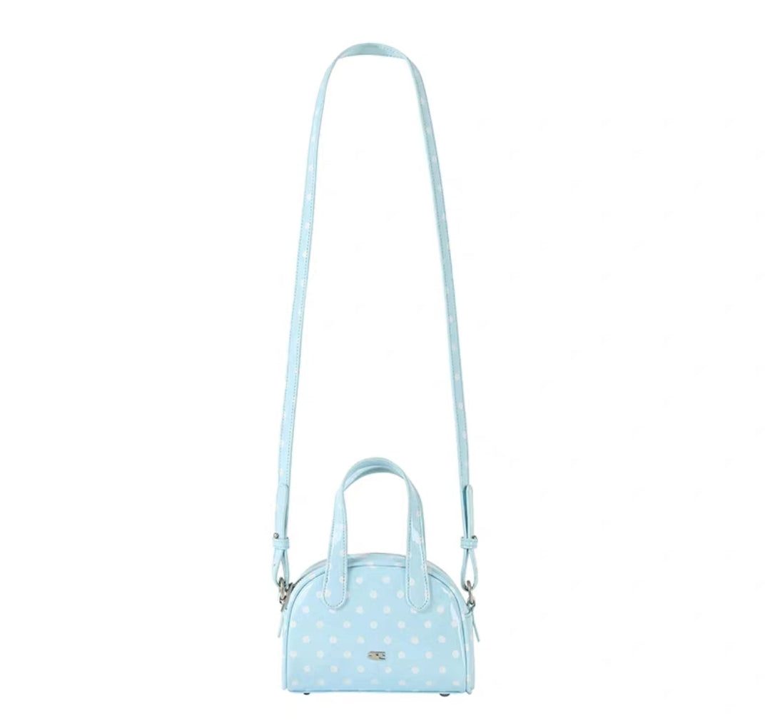 [cn | pre-order] crying center pastel polka boston mini bag