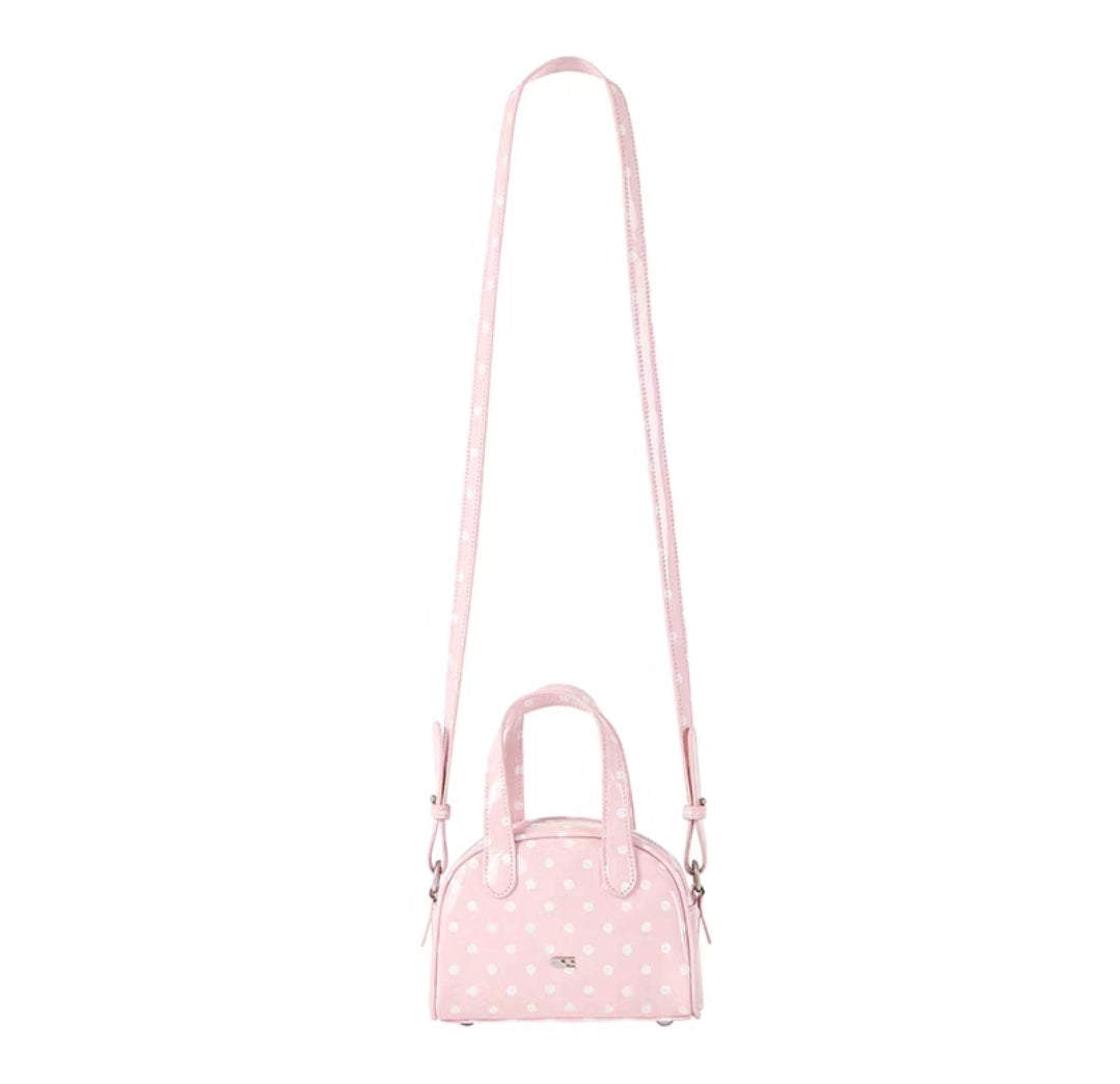 [cn | pre-order] crying center pastel polka boston mini bag