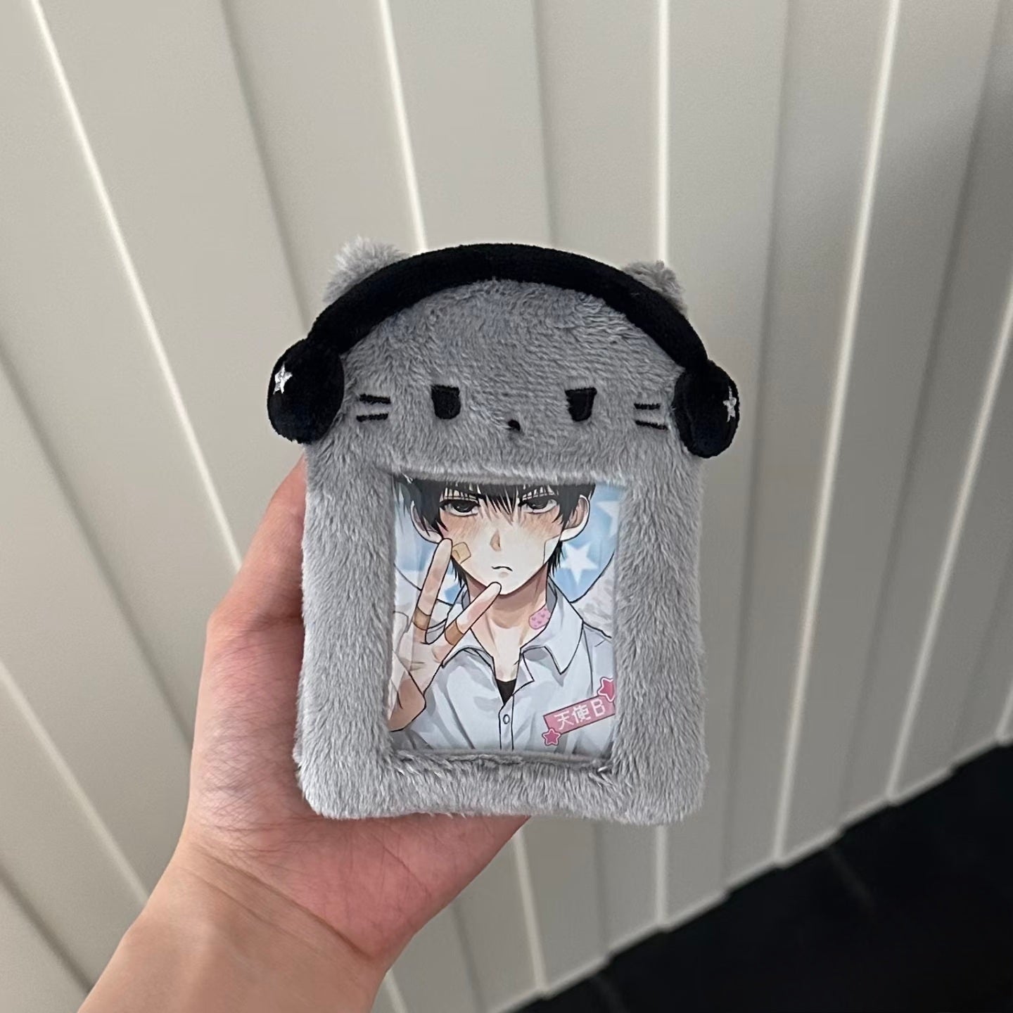 [cn | pre-order] biuiu black cat plush photocard holder
